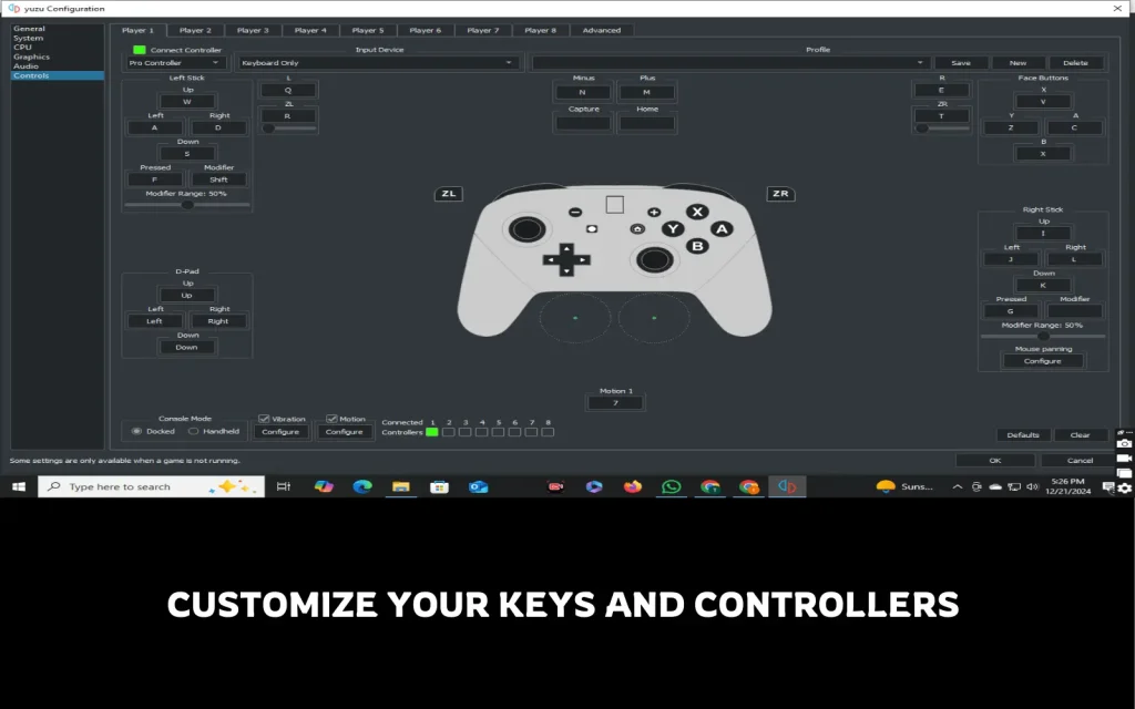 yuzu emulator controller integration